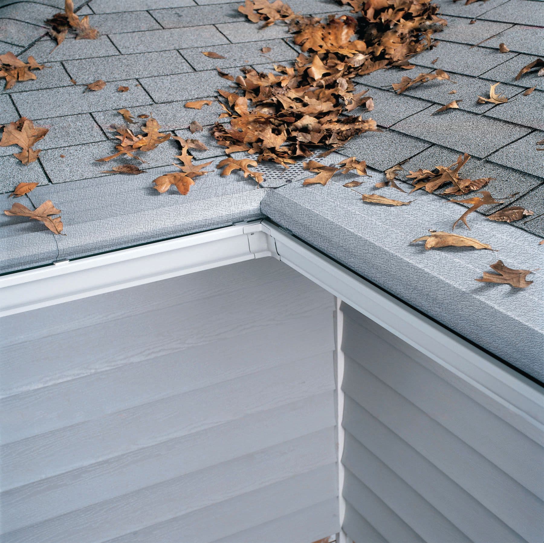 Gutter-with-Leaves-on-the-Roof